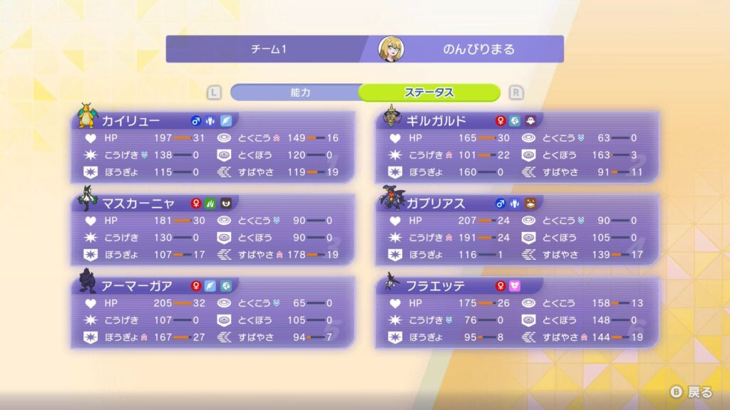 努力値振り